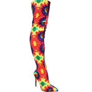 " SPARKS OF COLOR " Thigh High Boots ( BRAND NEW !!!!!!!!!!!!!!!